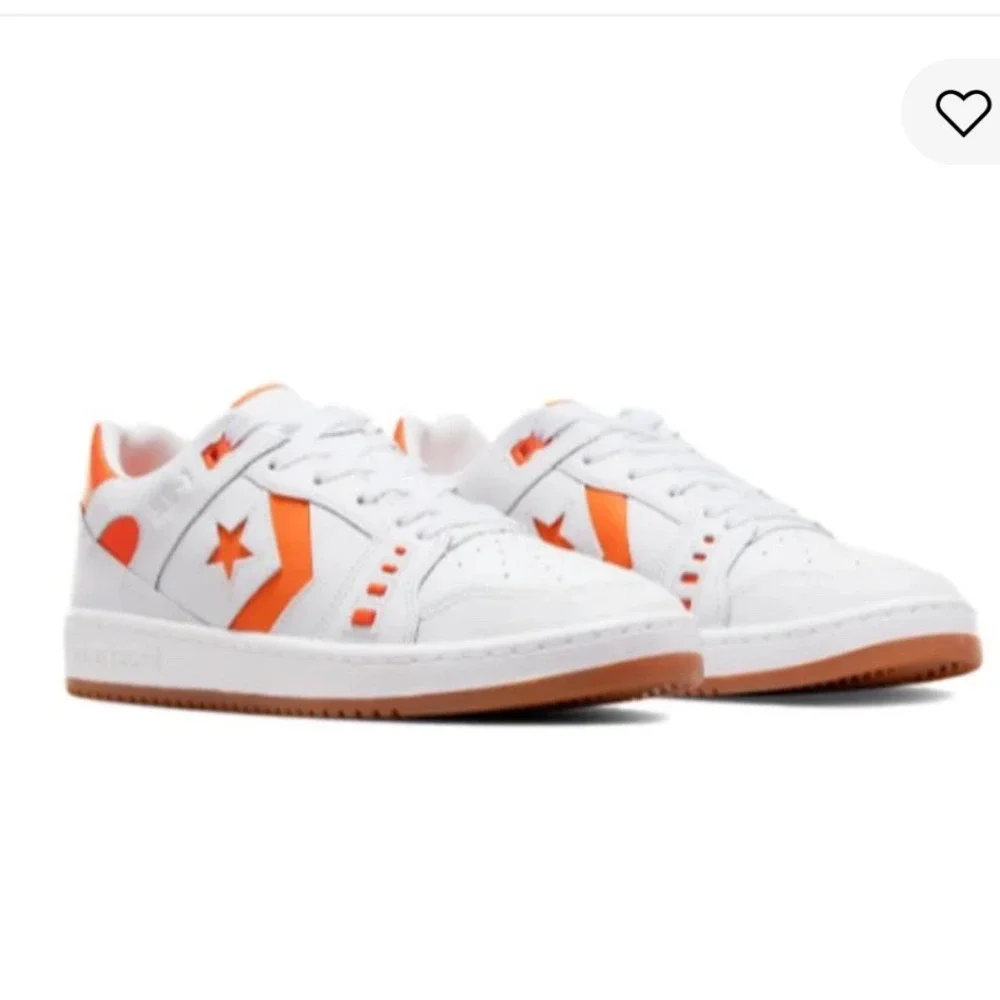 Converse AS-1 Pro Ox White Orange Alexis Sablone Skate Shoes Low Top‎ Men 11